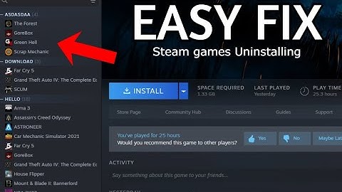 all my steam games automatically uninstalled themselves | HOW TO FIX EASILY.