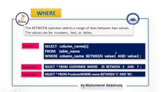 38- BETWEEN SQL SERVER KURDISH TUTORIALS(فيركارى كوردى)