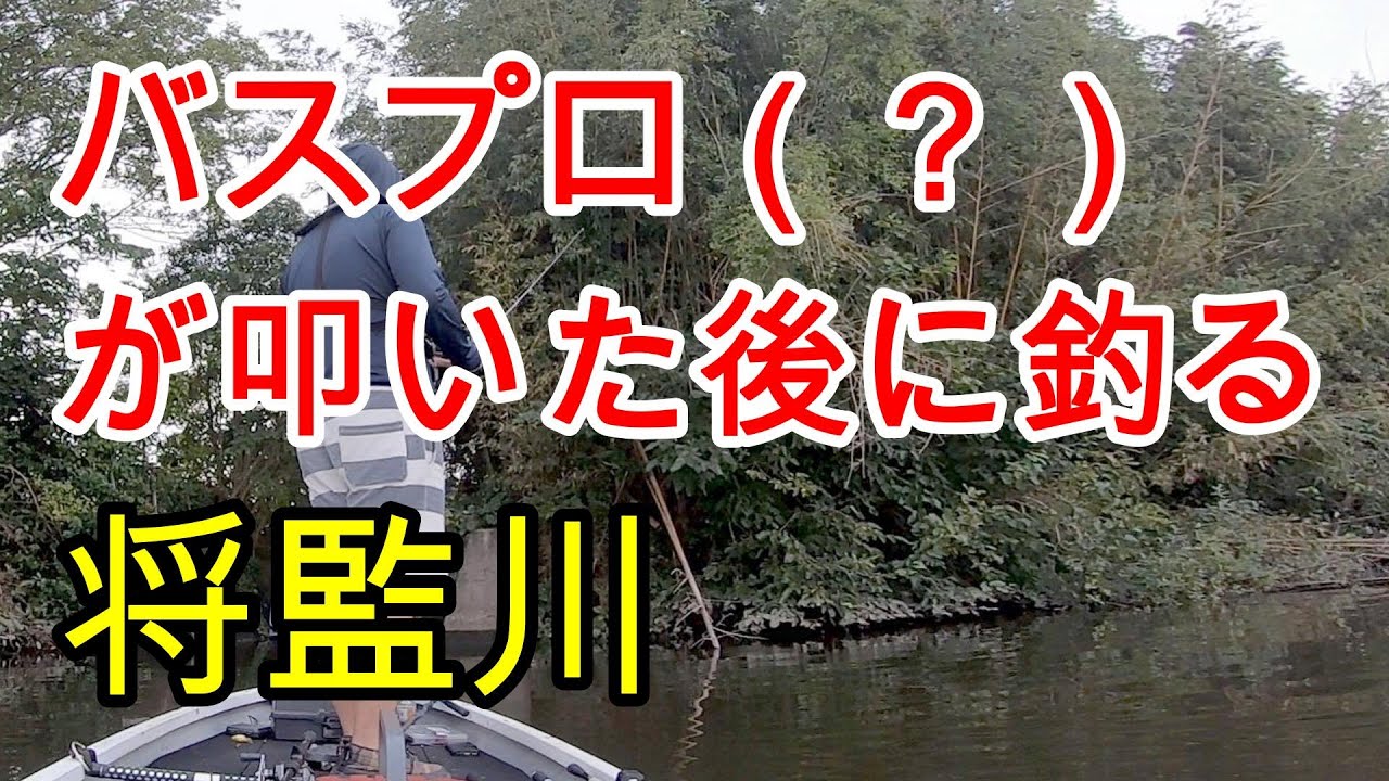 【将監川】でバスプロ（？）らしき人が打った後に、入って釣る