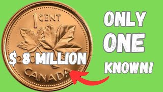 TOP 8  MOST VALUABLE ONE CENT CANADIAN COINS WORTH OVER $ 8 MILLION! CANADIAN WORTH MONEY