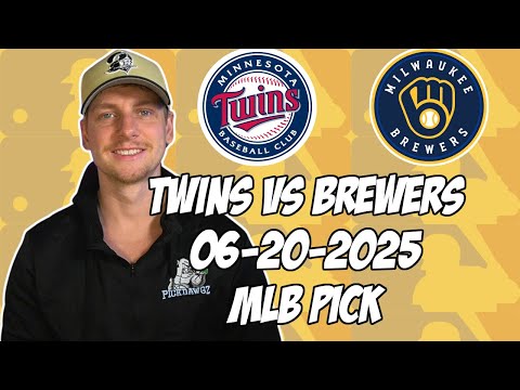 Milwaukee Brewers vs Minnesota Twins 6/20/25 MLB Pick & Prediction | MLB Betting Tips