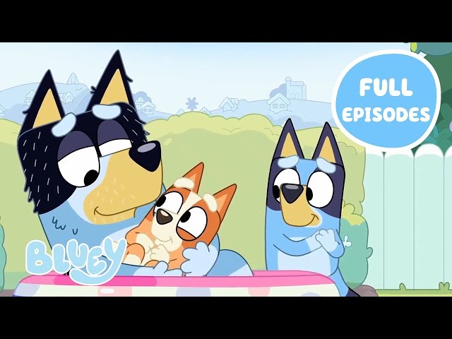 Bluey FULL Episodes Seasons 1 - 3 💙 | Featuring Dad Baby, Faceytalk and more! | 2 HOURS | Bluey class=