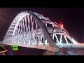 4 años en 150 segundos: cómo se construyó el puente de Crimea
