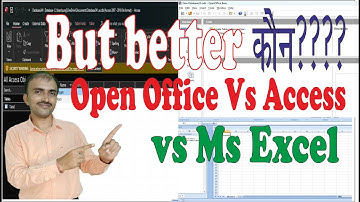 Microsoft Excel vs Microsoft Access vs Open office Base@COMPUTEREXCELSOLUTION #access #excel
