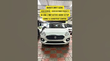 MARUTI SWIFT DZIRE - Sound Proof Damping & Audio Rework | 2 Way active Audio Setup #afto #maruti