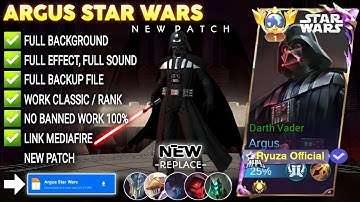 Script Argus Starwars - Darth Vader No Password: | Full Effect & Voice | Patch Terbaru