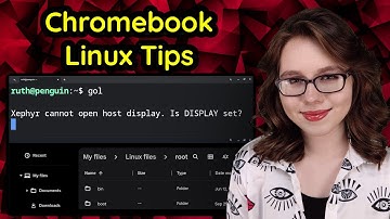 Chromebook Linux Tips - Fix "Is DISPLAY set?" & Access To Linux Files