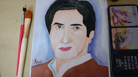 Making a painting of AMITABH BACHCHAN | Time lapse | Explore The Creativity