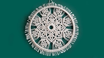 Macrame Circle Ornament | Hanging Home Decor | Mandala Dream Catcher
