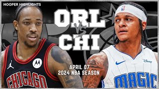 Orlando Magic vs Chicago Bulls Full Game Highlights | Apr 7 | 2024 NBA Season