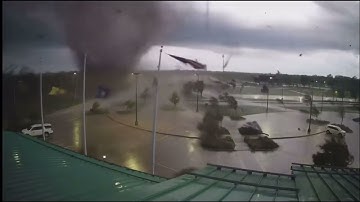New video of the April 29, 2022 Andover, KS tornado from Andover City Hall.