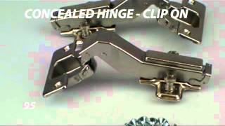 Concealed Hinge - Clip On 45 Deg Inclined Arm