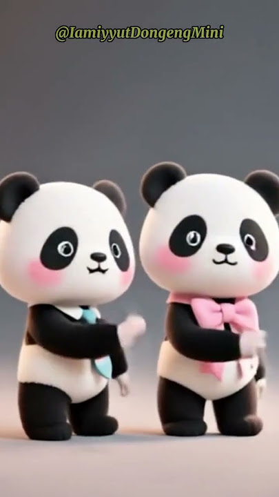 Panda kecil lucu joget santuy #shorts #cute #funny #panda #ai