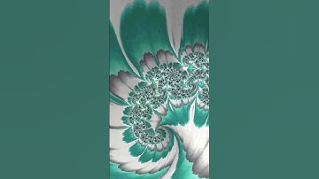 #hypnotic #shorts #animation Ethereal Spirals: Swift Mandelbrot in White & Aqua | Techno Acid Pulse