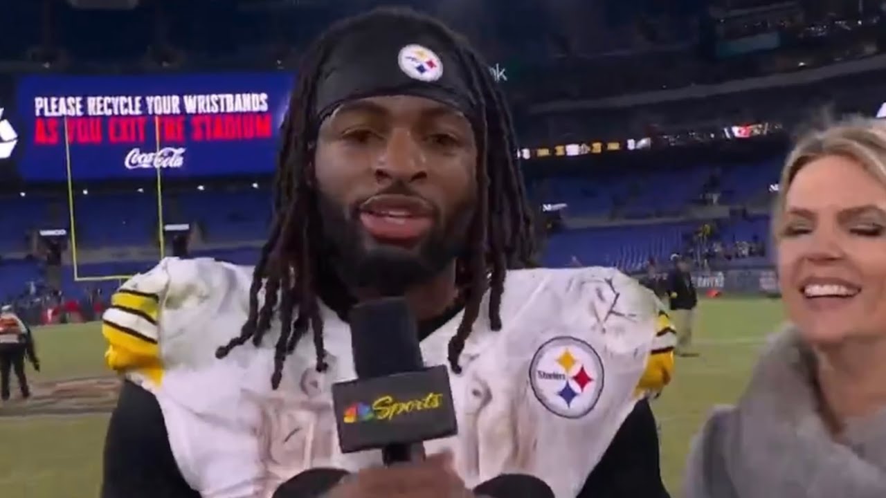 Kenny Pickett & Najee Harris NBC SNF Postgame Interview Steelers vs