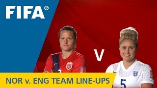 Norway v. England - Team Lineups EXCLUSIVE