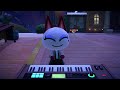 Animal crossing new horizons  olivia playing the synthesizer to kk chorale