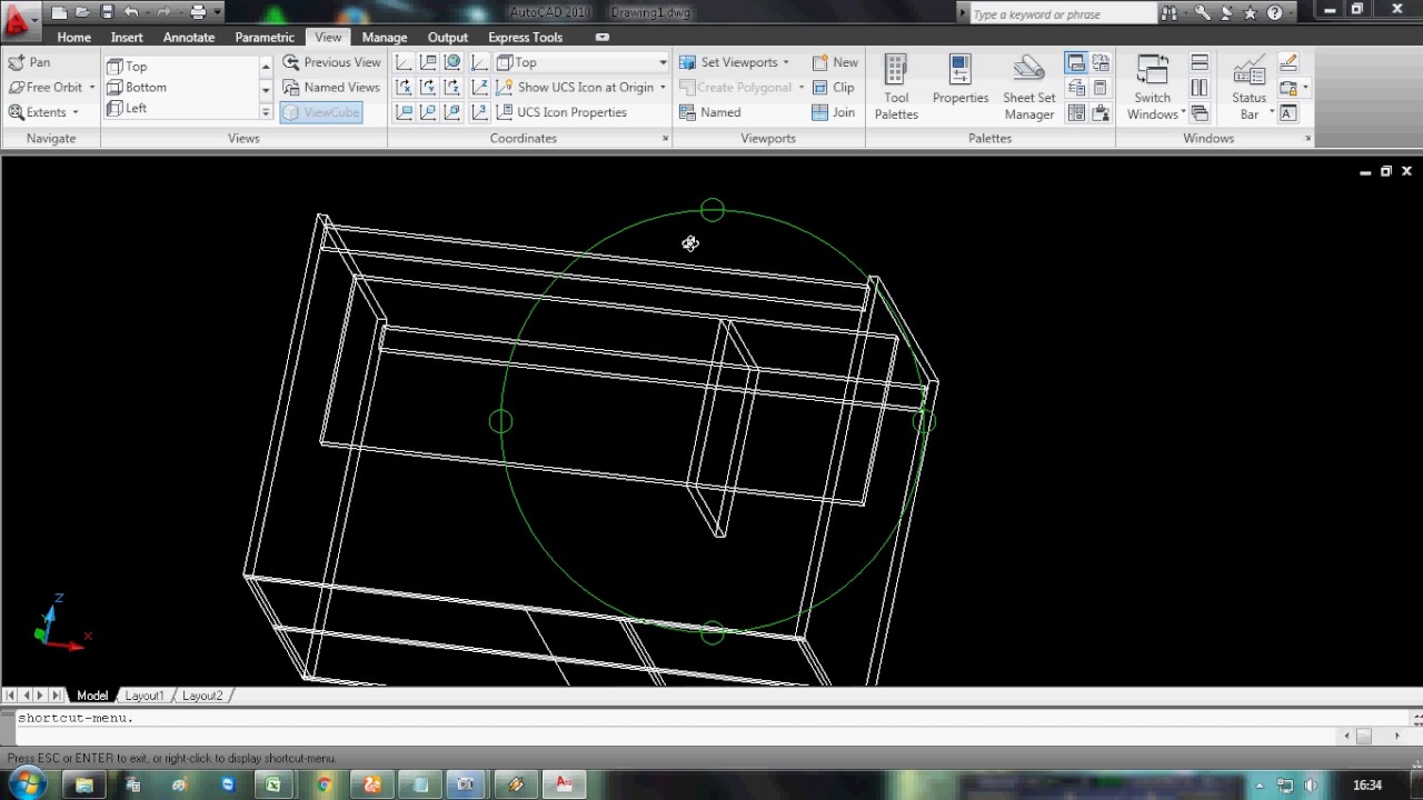 Cara Mudah Gambar 3D AutoCAD BUAT MEJA KERJA 3 Dimensi YouTube