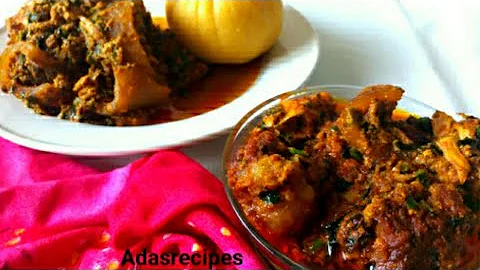 Ugu Uziza Leaves Stir-fried Egusi Soup Recipe | Adasrecipes