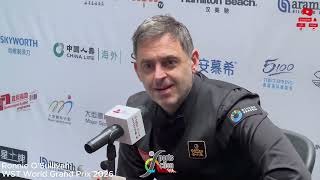 Ronnie O'Sullivan / Post match press conference / Round 1 / 04FEB /WST World Grand Prix 2026