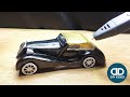 How to make Mercedes-Benz 540K Special Roadster w29 with 3d pen from plastic roll