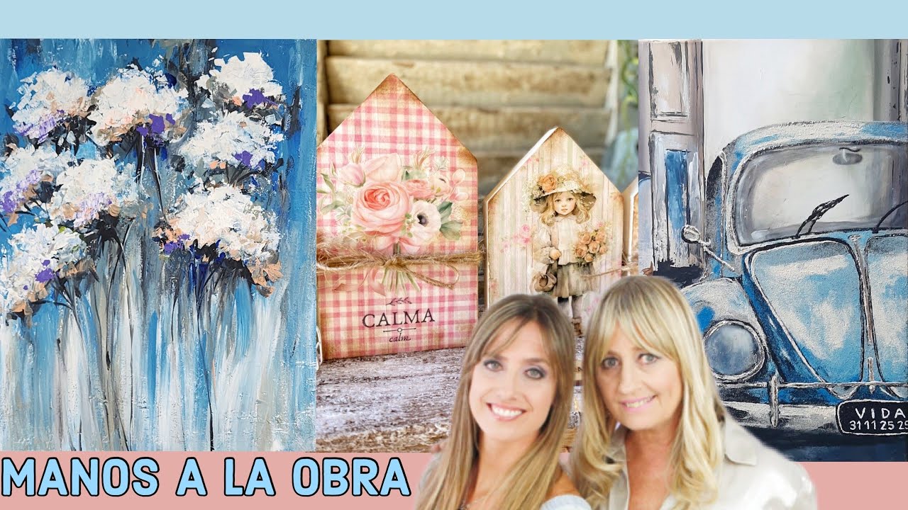 Manos a la Obra 2024 Programa 13 Pintar Cuadros - Casitas Románticas - Cuadro en Granoulage
