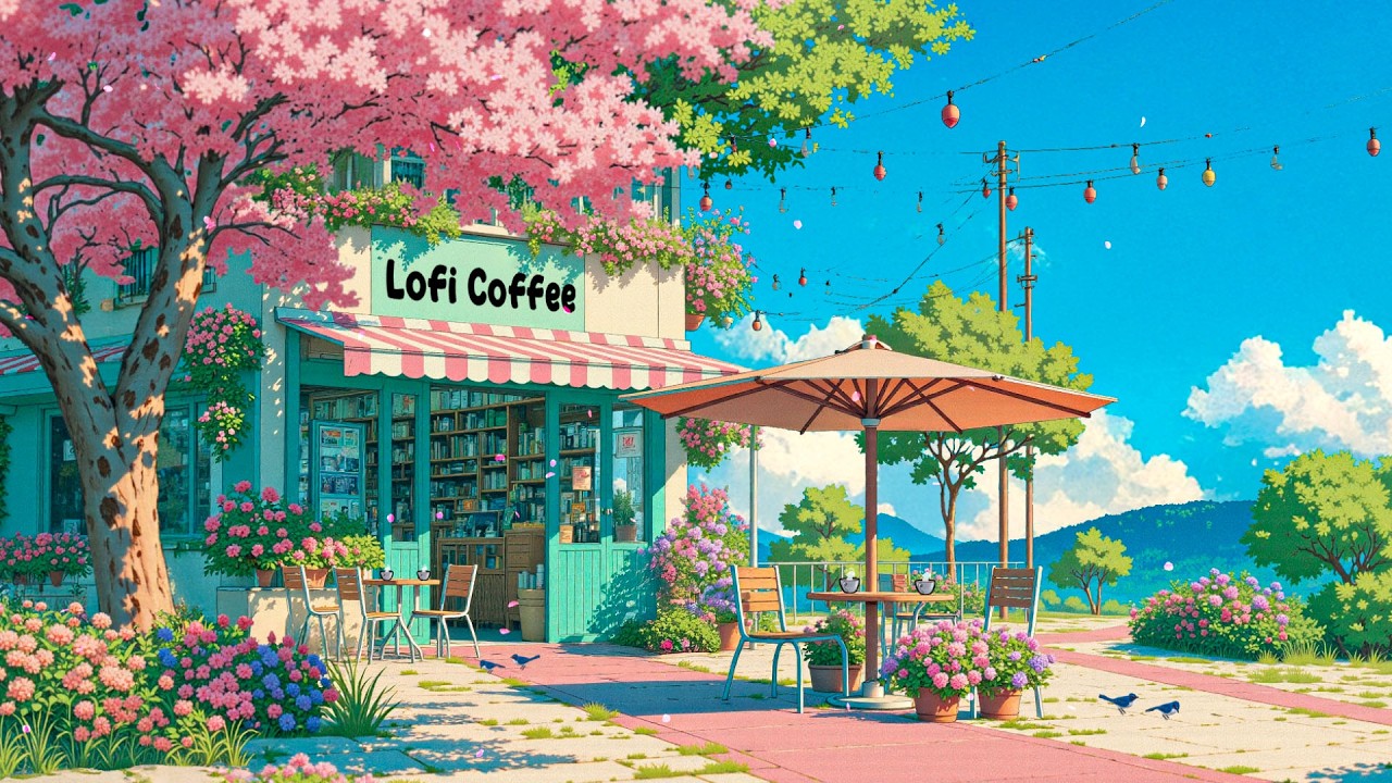 ⁣Warm 🌿🌸 Lo-fi Beats for [ Study / Work & Relax ] Cozy Spring Vibes 🌸 | Lofi Coffee ☕