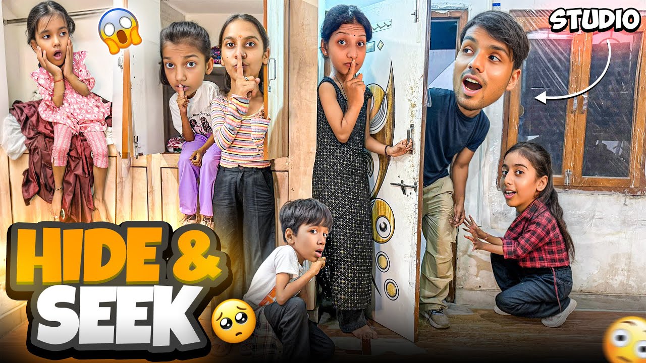 Hide & Seek Challenge With Team 😲 In Our Studio Gone Wrong - YouTube