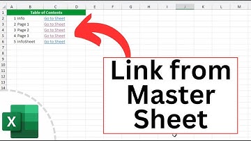 Hoe u elk werkblad aan een hoofdwerkblad in Excel koppelt