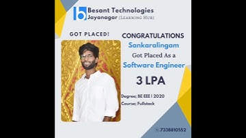 📍Besant Technologies, Jayanagar (Learning Hub)🏅🔥