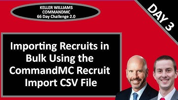 KW CommandMC 66 Day Challenge 2.0 Day 3 - Importing Recruits in Bulk Using the Import Template
