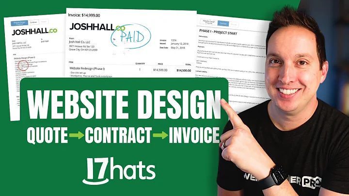 How I Automated my Web Design Quote, Contract & Invoice (to one click) using 17hats