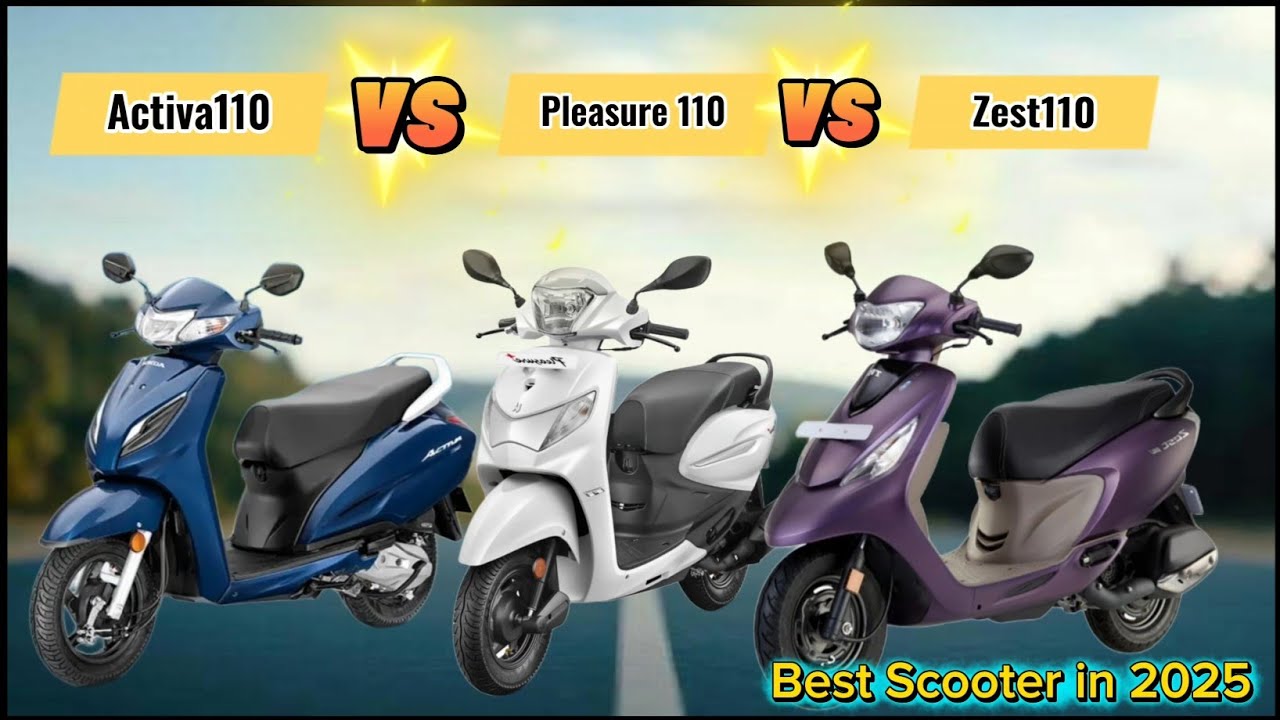Tvs zest 110 vs hero Pleasure 110 vs Honda activa 110 Comparison | 2025-ல எந்த scooter சிறந்தது????