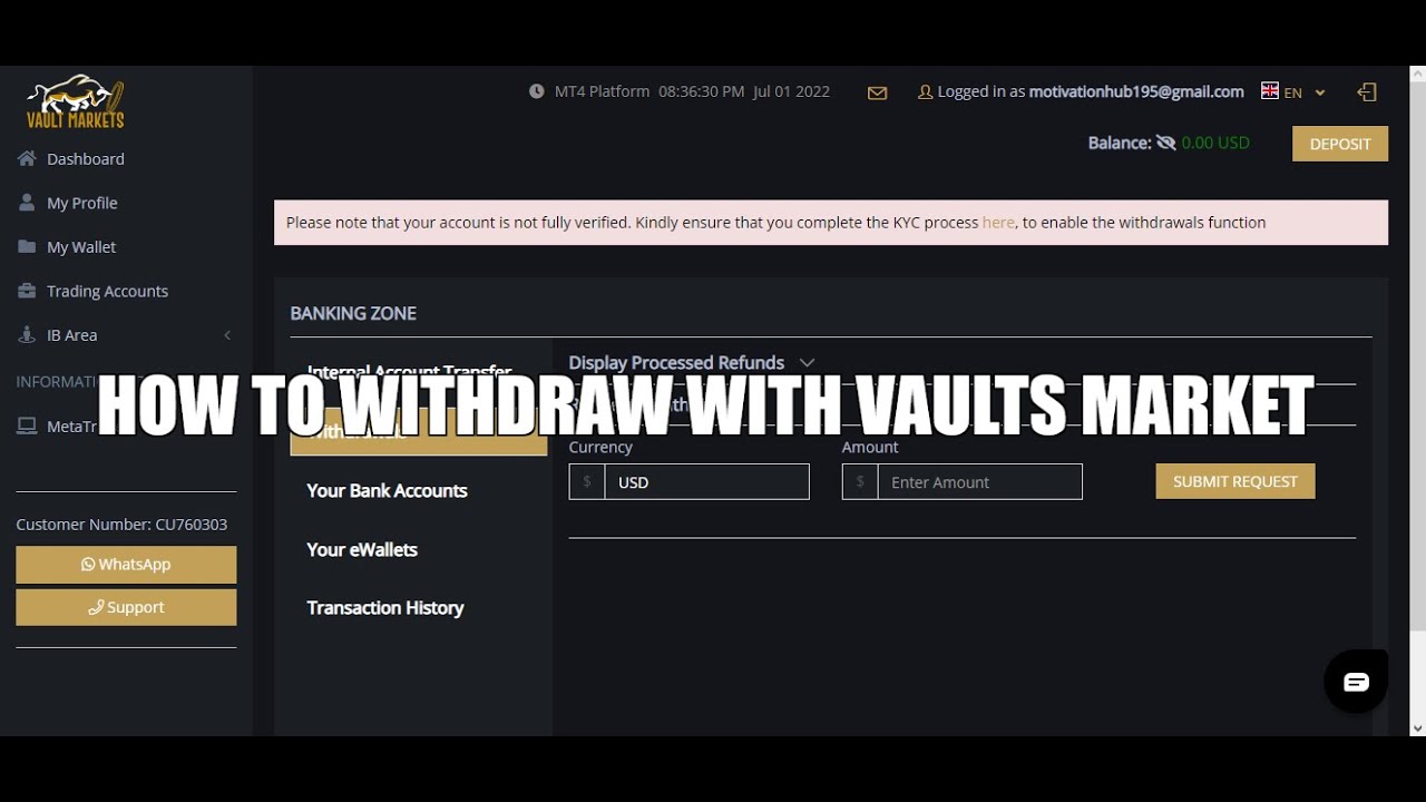 How to withdraw your funds from Vaults Market YouTube