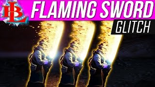 Destiny: SWORD ON FIRE GLITCH - Secret flaming sword glitch Young Wolfs Howl Fire Animation