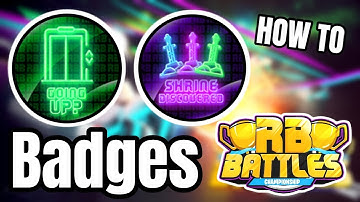 How To Unlock the ELEVATOR and SHRINE Badges in RB Battles!