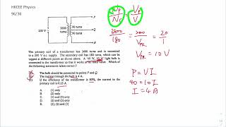 HKCEE Physics 96 36