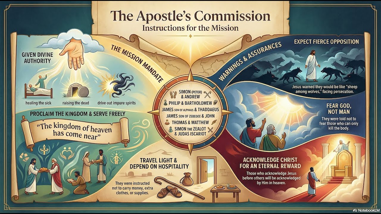 Matthew 10. Jesus Sends out the Twelve, Mission Building