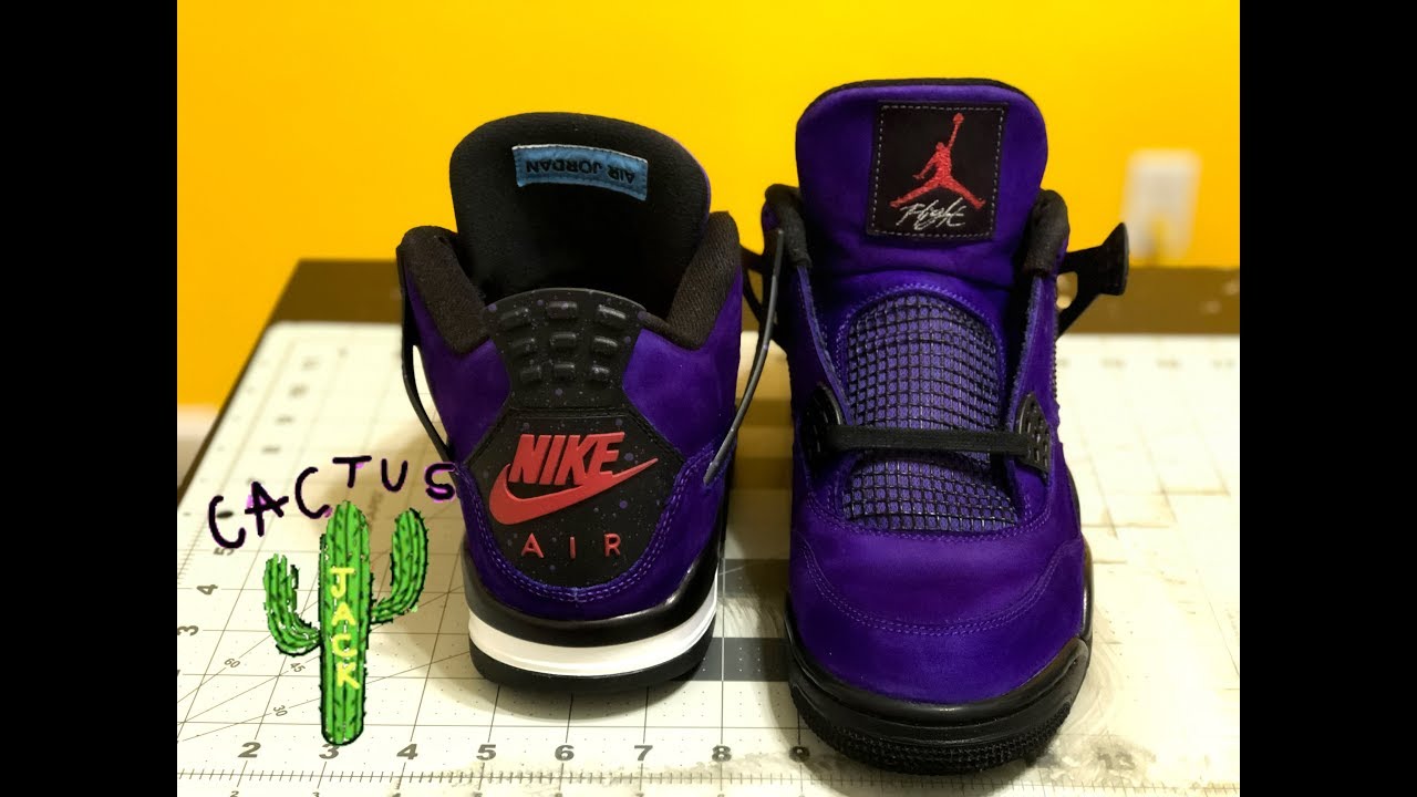 HOW TO: Customize TRAVIS SCOTT CACTUS JACK Jordan 4 DIY Tutorial 