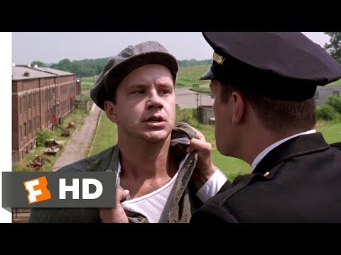 Still: Andy gives Captain Hadley tax advice — The Shawshank Redemption