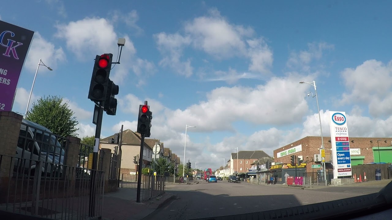 Barking to Manor Park drive | Long Bridge Road London UK | Romford Road |