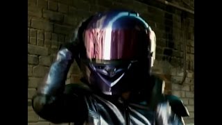 Actress Chloe Grace Moretz in Motorcycle Gear
