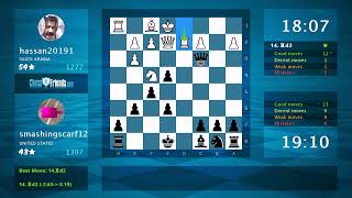 Chess Game Analysis: hassan20191 - smashingscarf12, 0-1 (By ChessFriends.com)