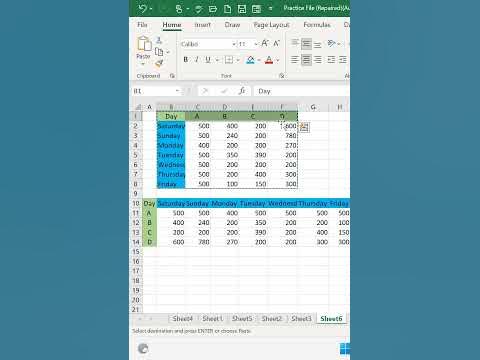 How to Convert Row into column and Vise Versa | How to Transpose Row ...