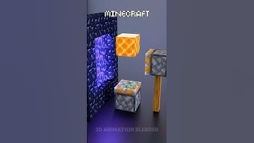 Minecraft Vs Real Life in the Nether 🔥🔥🔥#blender3d #3dart #3danimation #minecraft