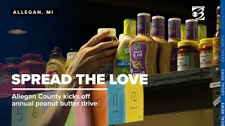 'Spread the Love': Allegan County kicks off annual Peanut Butter Drive