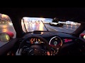 Mini Cooper JCW Onboard. Saint-Petersburg, Russia