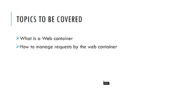 Web Component Development I - How the Container handles a request