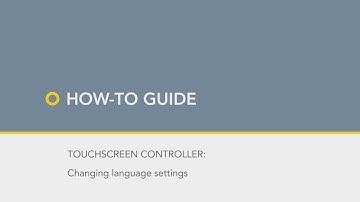 How to change the language on Astell Scientific autoclave controller