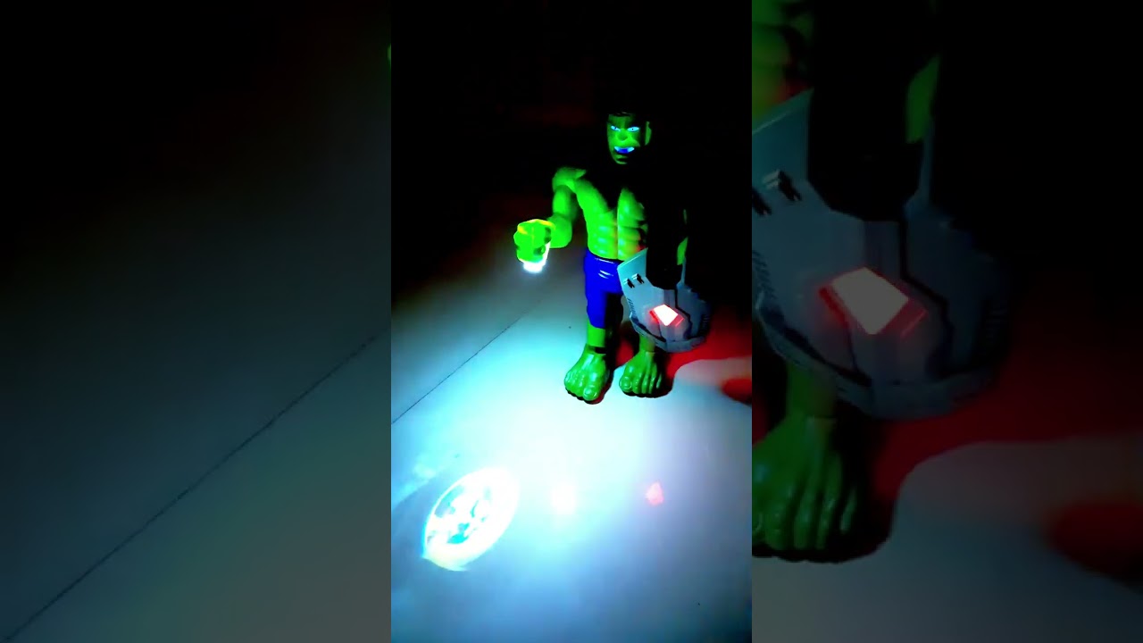 Kart In Box | Hulk Toys For Boys | Action Figure | Avengers Rotate | Lightning | Music | Walking